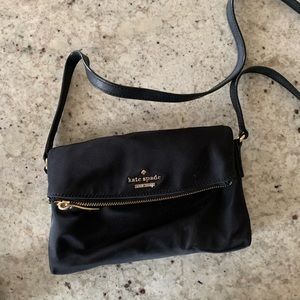 Kate Spade black small crossbody purse